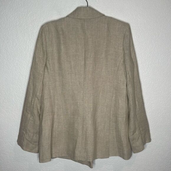 NWT Veronica Beard PARINETI DICKEY Linen 
JACKET Color STONE Size 10 Tan - Picture 5 of 15